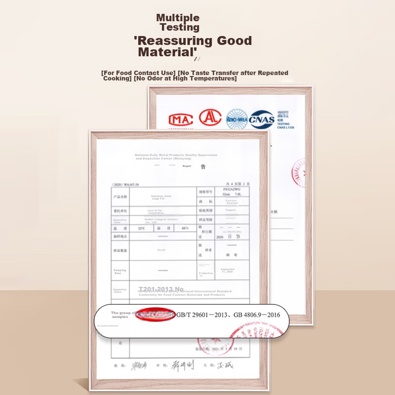 Aishida ASD Hot Pot, 304 Stainless Steel, 30CM, Suitable for Both Sides, Thicken...