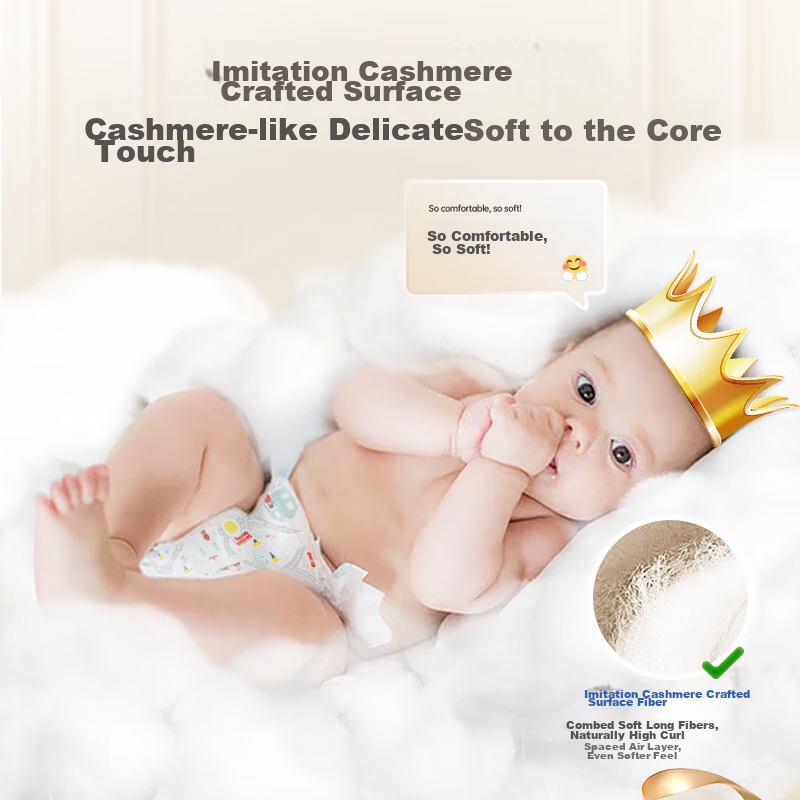 Avirer Alvin UK Royal Breathable Ultra-thin Diapers M Size 50 Pieces Quick-absor...