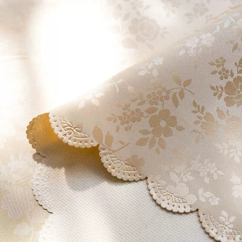 Aiwei Round Tablecloth, Waterproof, Oil-Proof, Scald-Proof, Circular Dining Tabl...