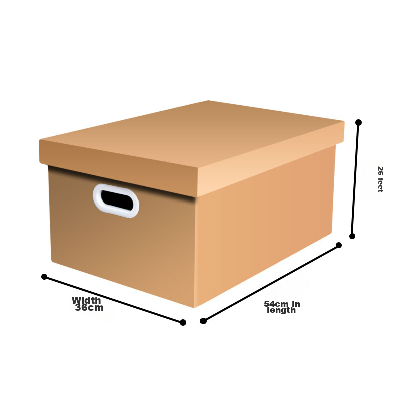 QDZX Moving Cardboard Boxes with Handles, 54*36*26 (5 Large File Boxes with Lids...