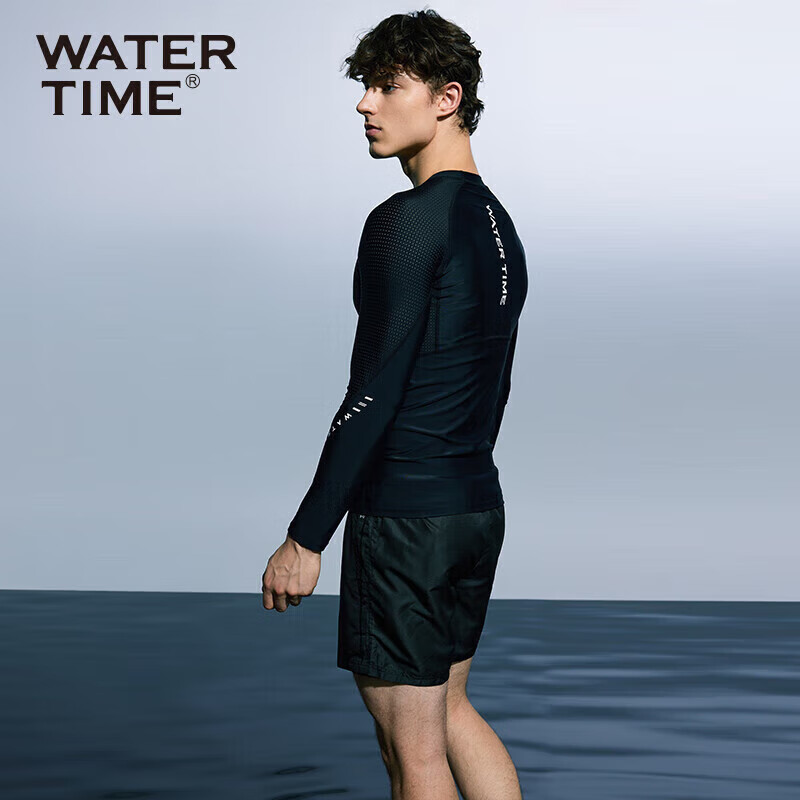 WATERTIME/Shuichuan Men's Swimwear Set, Long-Sleeve Quick-Dry Swimsuit And Swim...