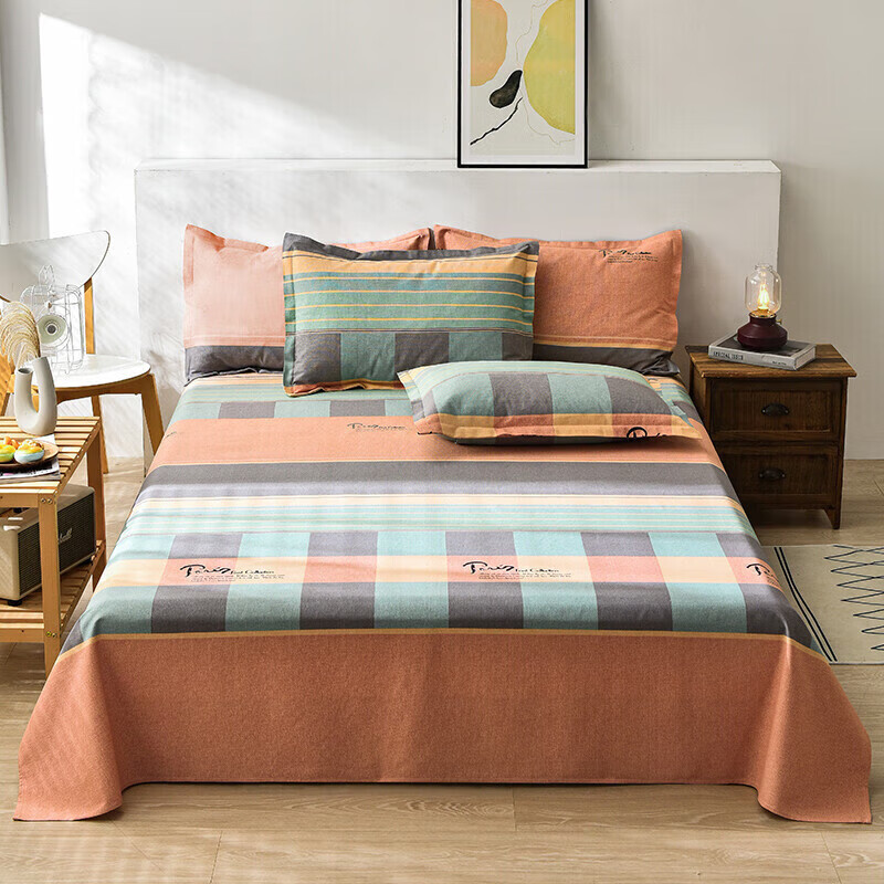 AVIVI Thickened Single Dormitory Bed Sheet Single Piece Sena Style 180*230cm