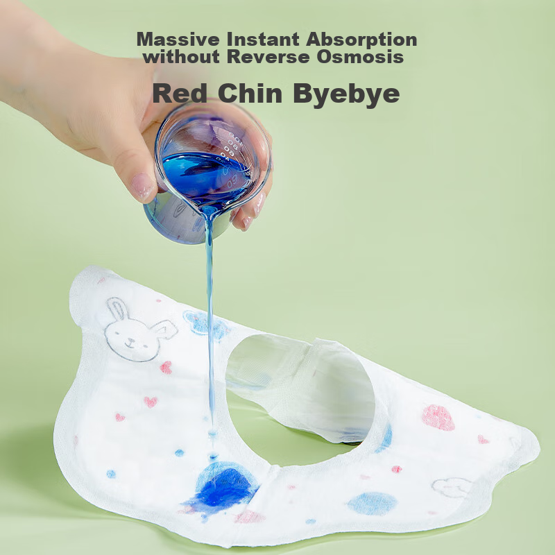 Ankexin Disposable Baby Bibs [20 Pieces], Rotatable Infant Washless Bib, Individ...
