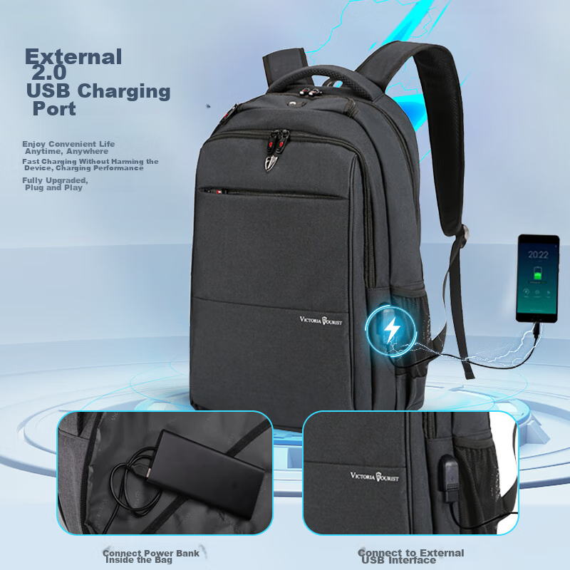 VICTORIATOURIST Backpack for Men, 17.3-Inch Gaming Laptop Bag, Large Capacity Sc...