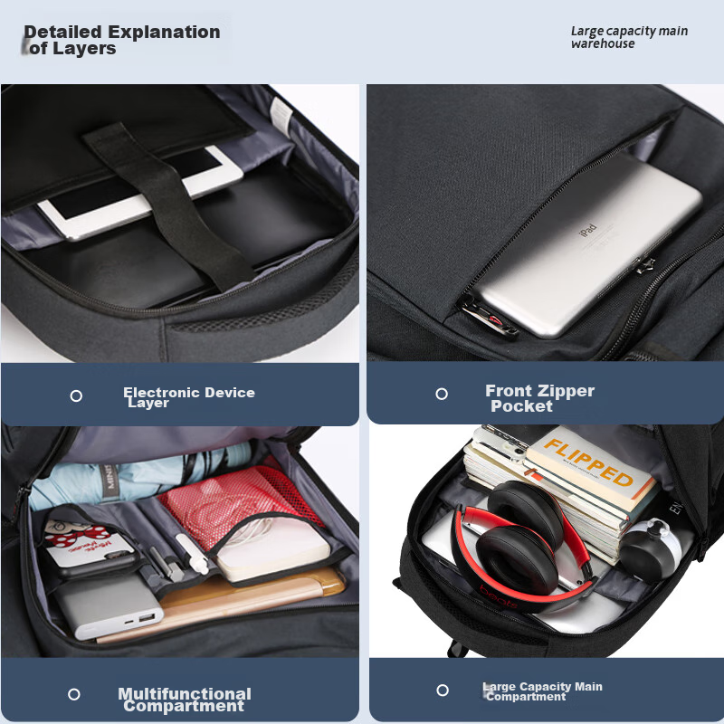 VICTORIATOURIST Backpack for Men, 17.3-Inch Gaming Laptop Bag, Large Capacity Sc...