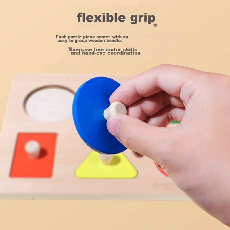 TaTanice Montessori Early Education Toy, Children's Shape Matching Board, Puzzle...