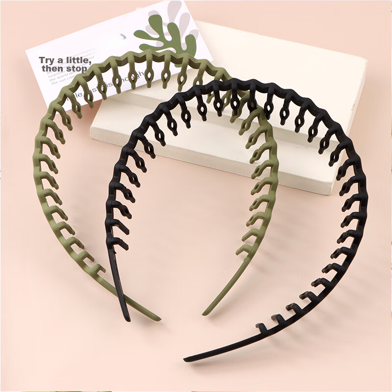 TaTanice Headband, Face Washing Headband, Hairpin with Teeth, Non-Slip, for Smal...