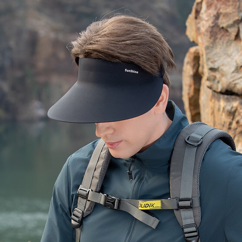 Siggi Men's Sun Protection Hat Spring Summer Topless Sun Hat Outdoor Travel Fish...