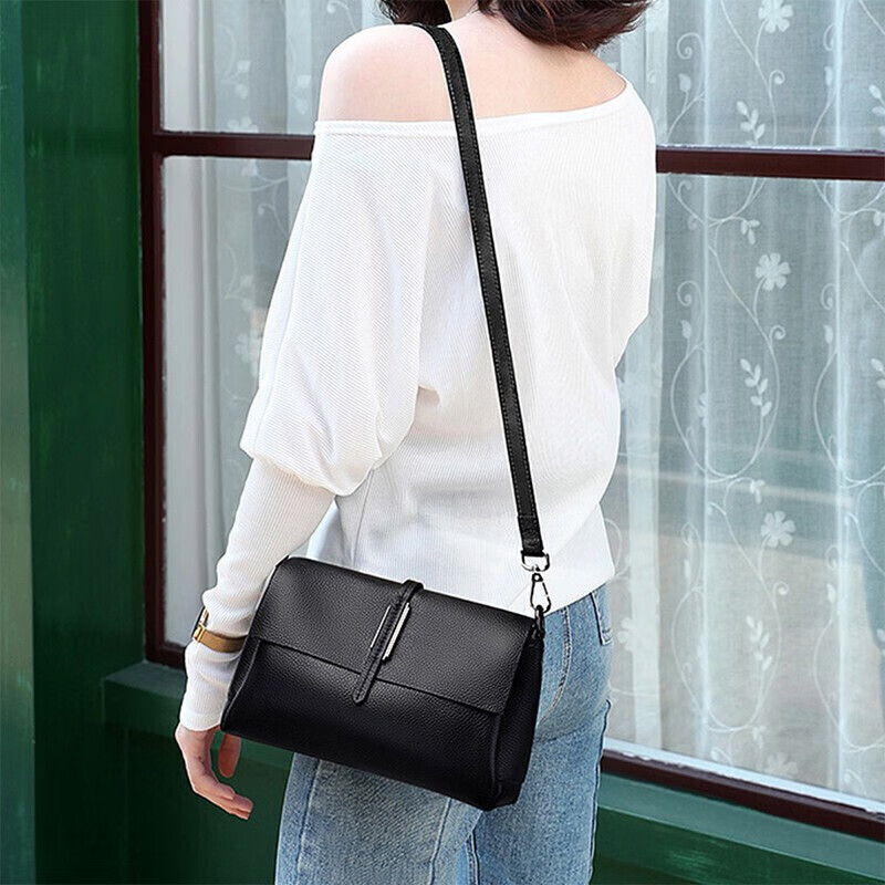 Viney Leather Handbag, Women's Crossbody Bag, Middle-Aged Luxury Shoulder Bag, B...