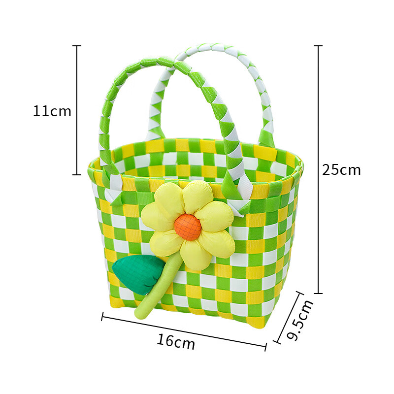 TaTanice Handbag Woven Bag, Birthday Gift Storage Bag, Colorful Woven Handbag, G...