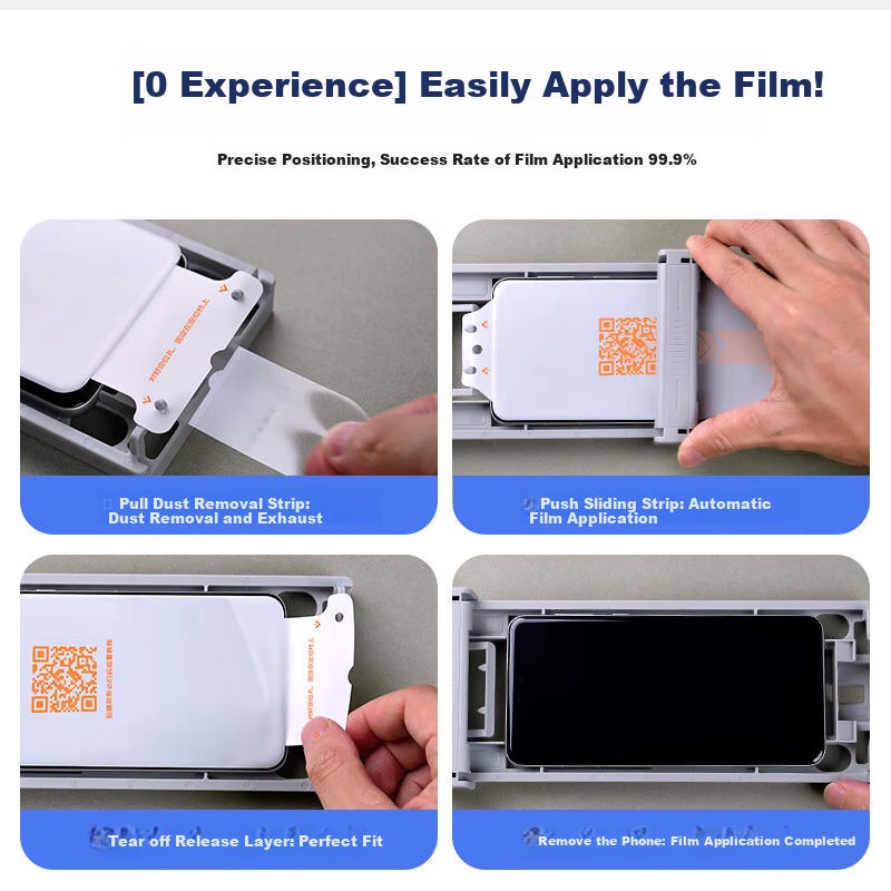 Smorss Ultrasonic Unlock Anti-Peeping Non-Tempered Glass Screen Protector for Xi...