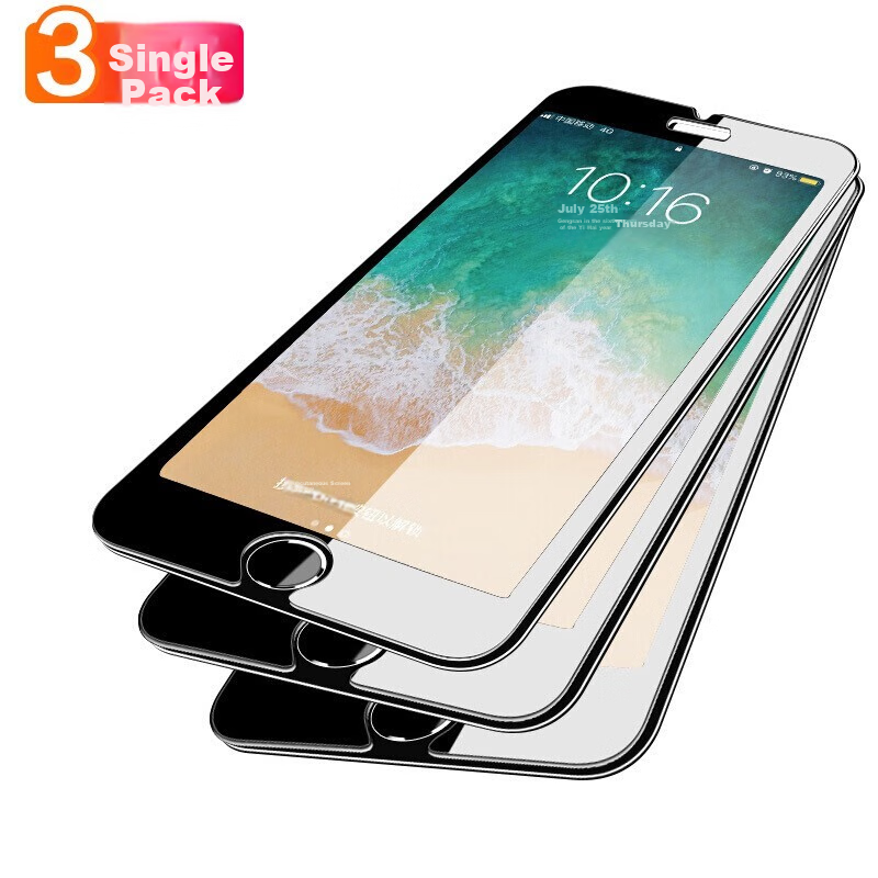 Smorss [3-Pack] Tempered Glass Screen Protector for IPhone 8 Plus/7 Plus/6s Plus...