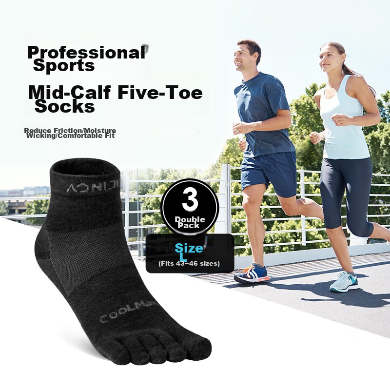 AONIJIE Socks for Men And Women, Five-Toe Socks, Marathon Professional Running H...