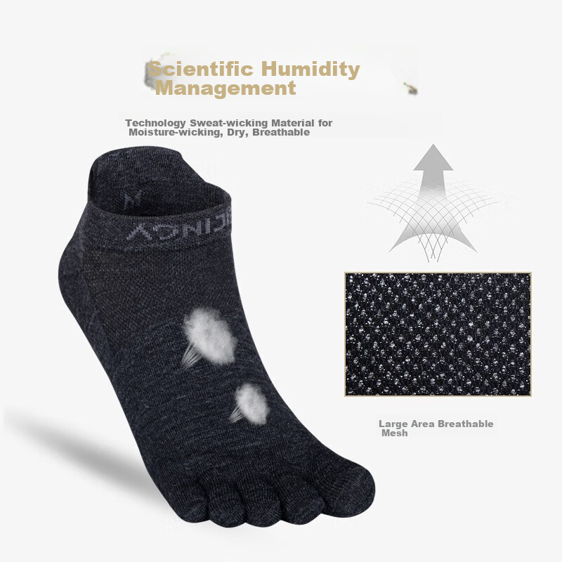 AONIJIE Socks for Men And Women, Five-Toe Socks, Marathon Professional Running H...