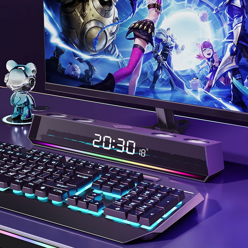 Wortley German Berlin Voice Computer Speakers, Desktop Home Gaming Wired All-In...