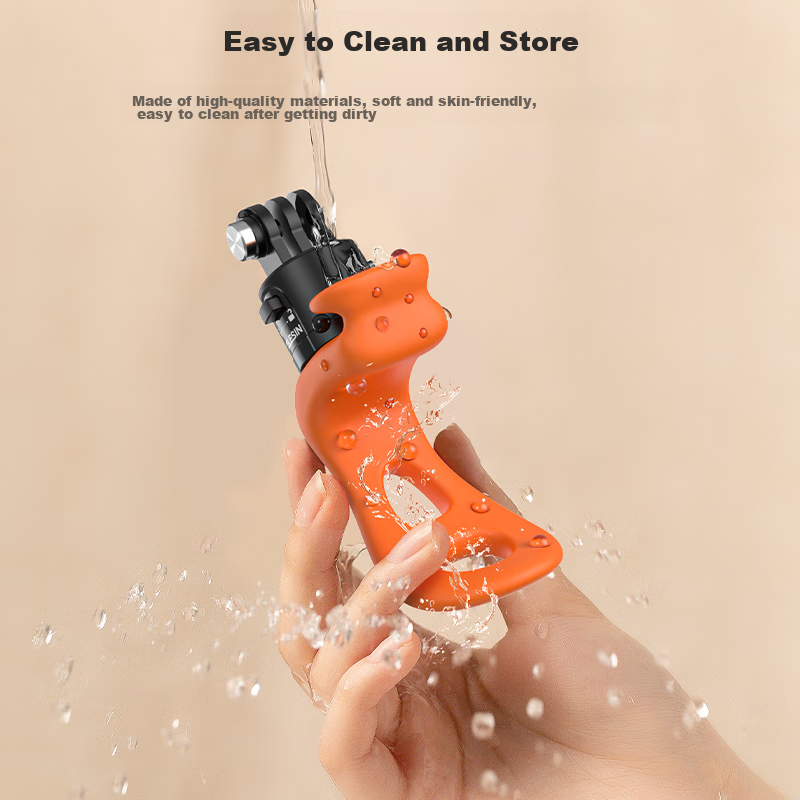 TELESIN Quick-Release Elastic Handle Clamp for DJI Action 4/5 Pro, Flexible Brac...