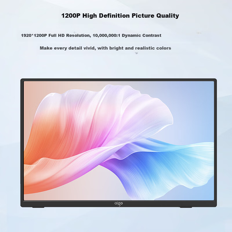 Aigo 14-inch Portable Monitor Expansion Screen for Computer, Smartphone, Laptop,...
