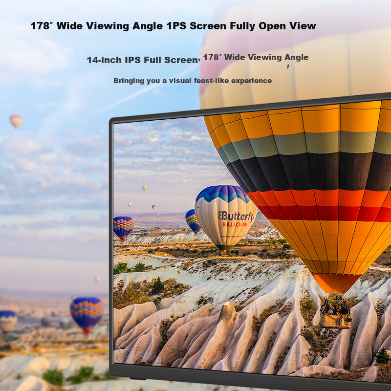 Aigo 14-inch Portable Monitor Expansion Screen for Computer, Smartphone, Laptop,...