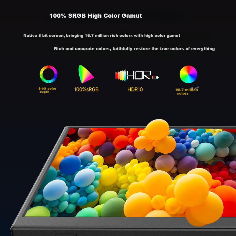 Aigo 14-inch Portable Monitor Expansion Screen for Computer, Smartphone, Laptop,...