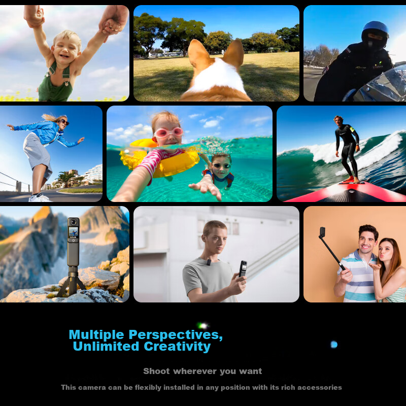 SJCAM C300 Extended Battery Version Thumb-Sized Action Camera for Motorcycle Hel...