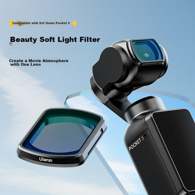 Ulanzi PK-01 Pocket3 Magnetic Beauty Soft Light Filter, Waterproof Double Coated...