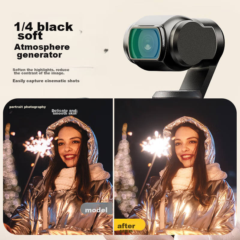 Ulanzi PK-01 Pocket3 Magnetic Beauty Soft Light Filter, Waterproof Double Coated...