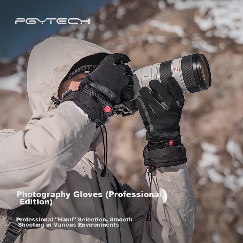 PGYTECH Photography Gloves, Fleece-Lined Warm Gloves, Cold-Resistant Cycling And...