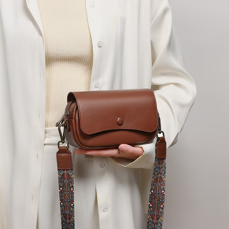 Viney Leather Handbag, Women's Mini Phone Bag, Stylish Shoulder Crossbody Bag, B...