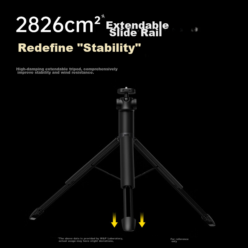 W&P Selfie Stick Tripod with Anti-Shake Live Streaming Floor Stand, Phone Holder...