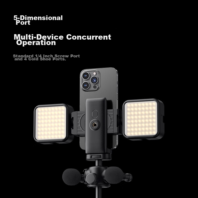 W&P Selfie Stick Tripod with Anti-Shake Live Streaming Floor Stand, Phone Holder...