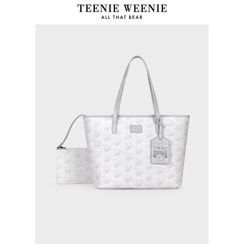 Teenie Weenie Single Shoulder Tote Bag Student TW Little Bear Large Capacity Han...