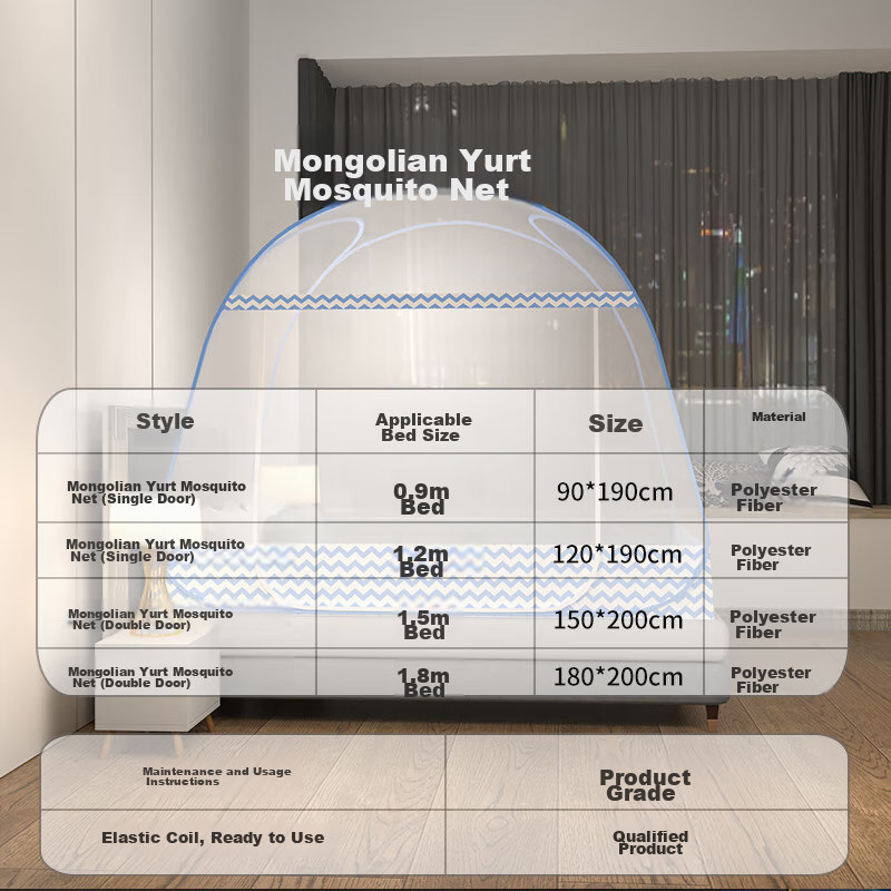 Aiwei Student Mosquito Net Dormitory, Mongolian Pack Mosquito Net, Single Door,...