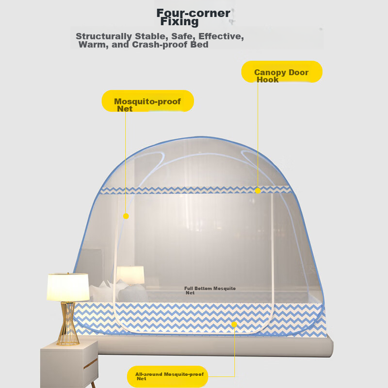 Aiwei Student Mosquito Net Dormitory, Mongolian Pack Mosquito Net, Single Door,...