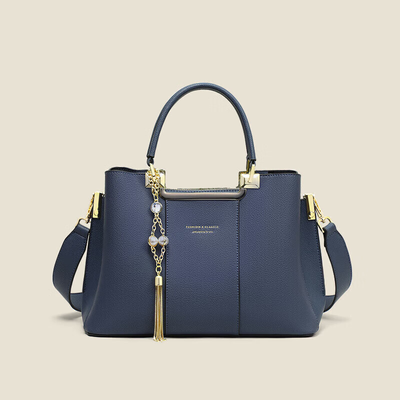 YUYULA Women's Handbag, Genuine Leather Tote Bag, Middle-Aged Brand Shoulder Bag...