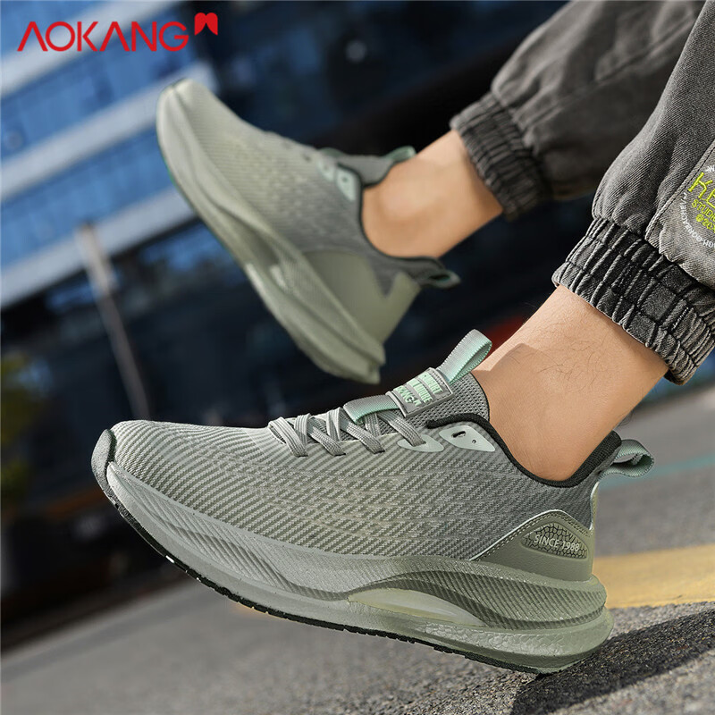 AOKANG Men's Sports Shoes Lightweight Shock Absorbing Breathable Mesh Comfortabl...