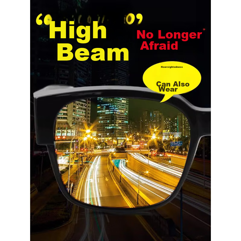 Bai Xiaoshu Myopia-Friendly Sunglasses [Night Vision Lenses], Glasses for Drivin...