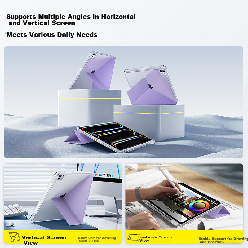 Baseus Tablet Protective Case for iPad【Thin and Flexible, Crystal Clear, Anti-Y...