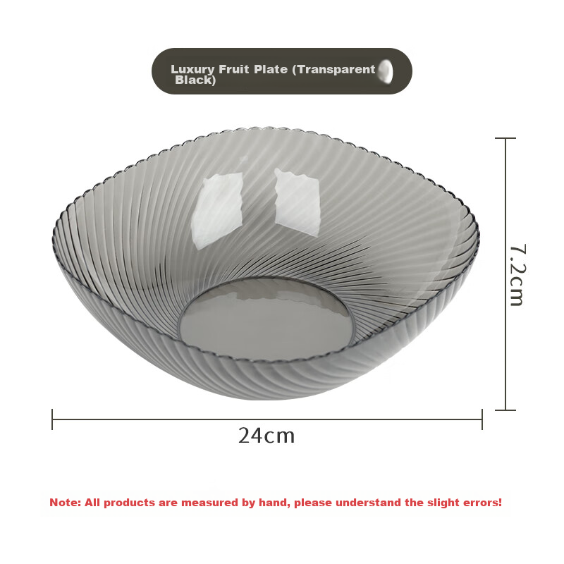 Baijie Fruit Plate, Snack Tray, Home Use Fruit Dish, Living Room Dried Fruit Pla...