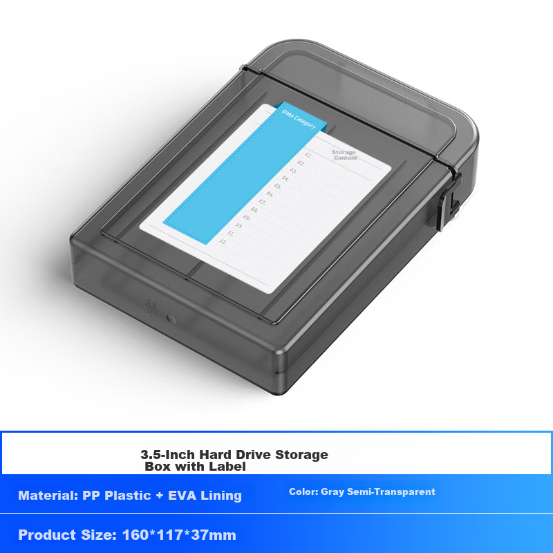 ORICO 3.5-Inch Hard Drive Storage And Protection Case, Shockproof/Impact Resista...