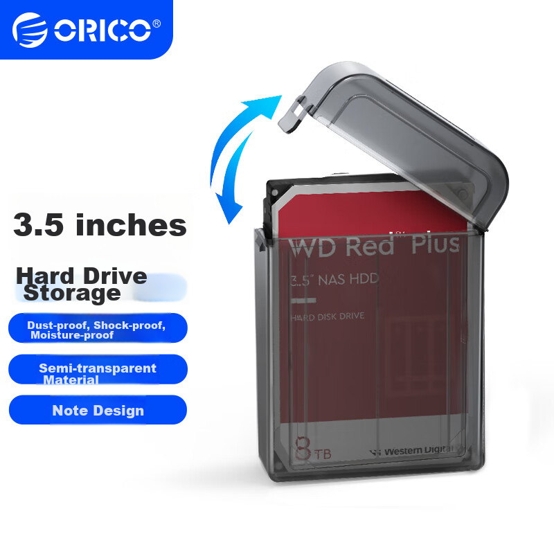 ORICO 3.5-Inch Hard Drive Storage And Protection Case, Shockproof/Impact Resista...