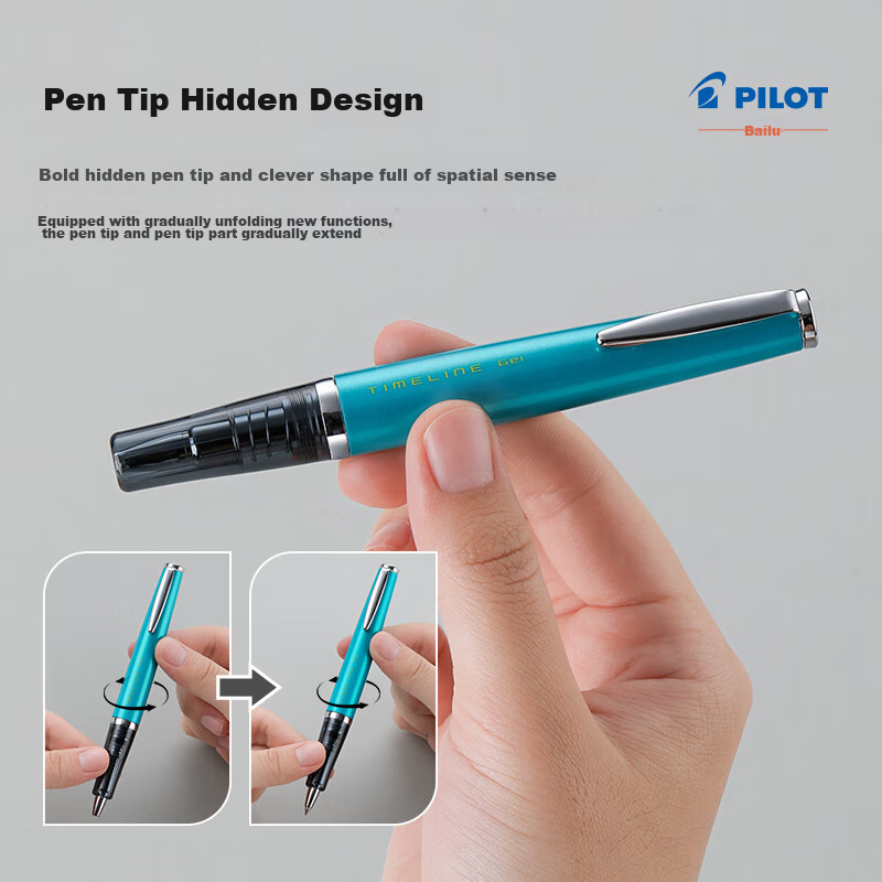 PILOT TIMELINE Portable Advanced Gel Pen for Business Writing And Gifting, LTL-3...