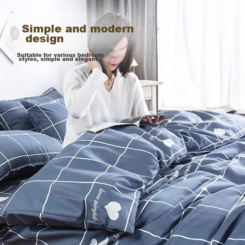 Aiwei Bedding Set for Autumn And Winter, Brushed Double Bed Sheet, Duvet Cover,...