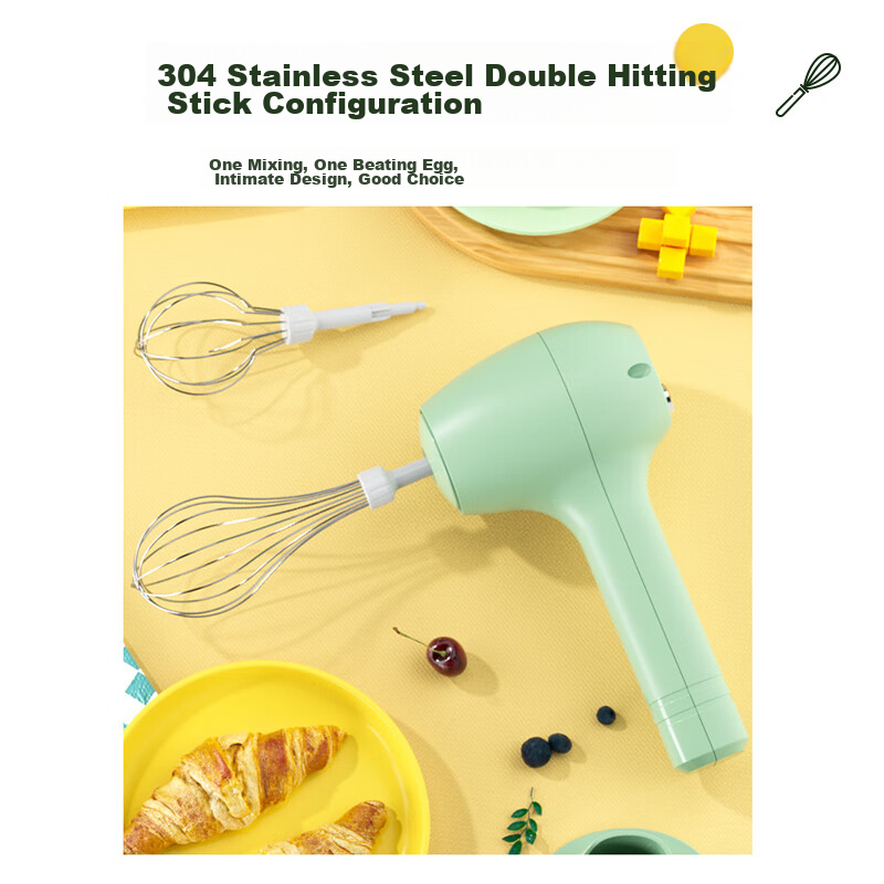 Baoshi Handheld Wireless Electric Egg Beater, Mini Multifunctional Milk Frother,...