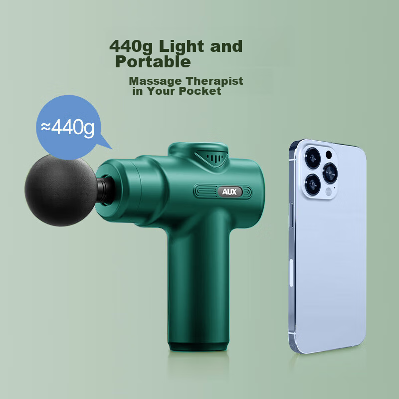 AUX Mini Massage Gun for Fascia Relaxation, Neck, Calf, And Shoulder Massage, Po...