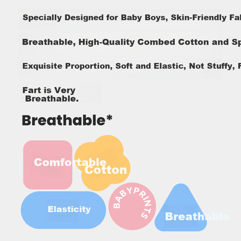 Babyprints Boys' Briefs 3-Pack Kids Underwear Boys' Boxer Briefs Little Boys' Fo...