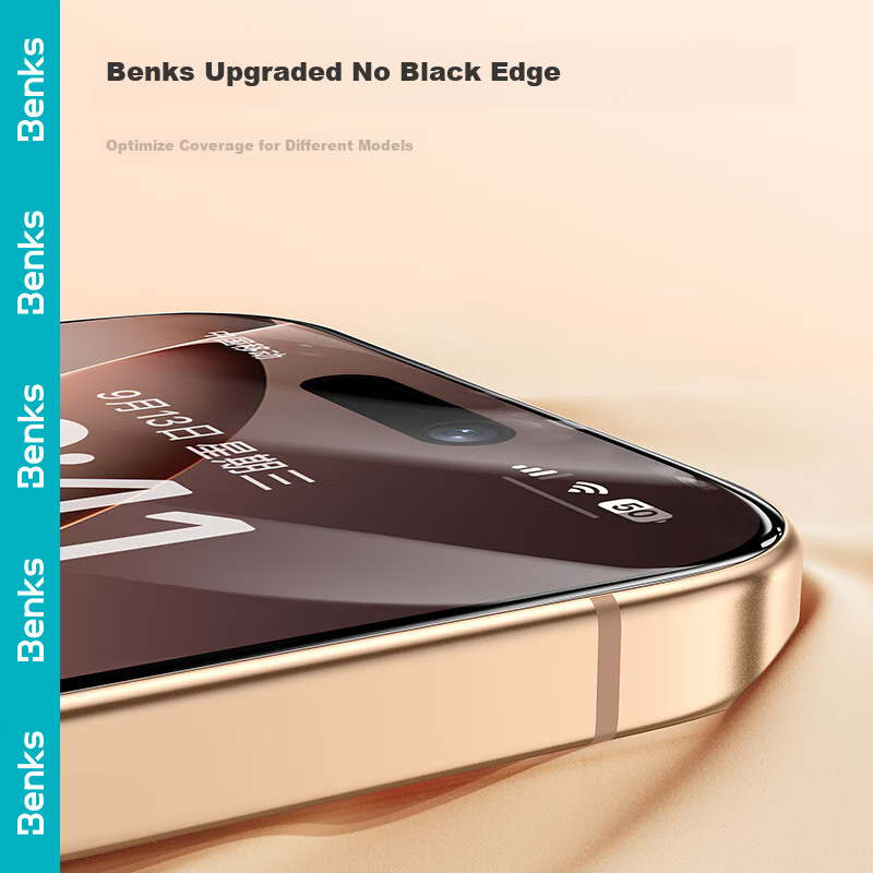 Benks (Benks) Corning Full Coverage Tempered Glass Screen Protector for Apple 14...