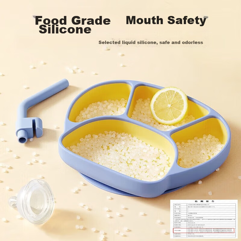 Beipesi Baby Plate, Complementary Food Bowl, Infant Suction Cup Silicone Self-Fe...