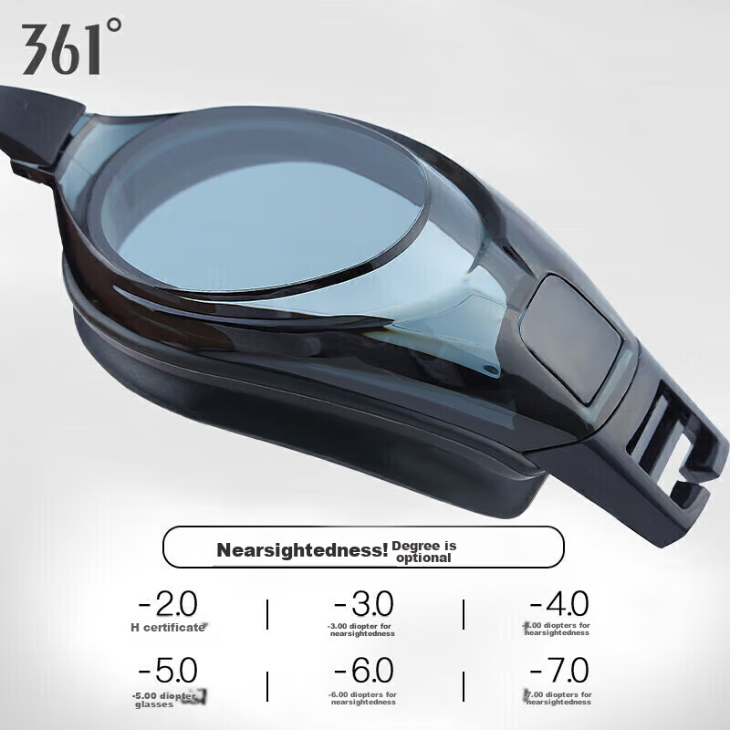 361° Swimming Goggles, Waterproof, Anti-Fog, High-Definition, for Myopia, Profes...