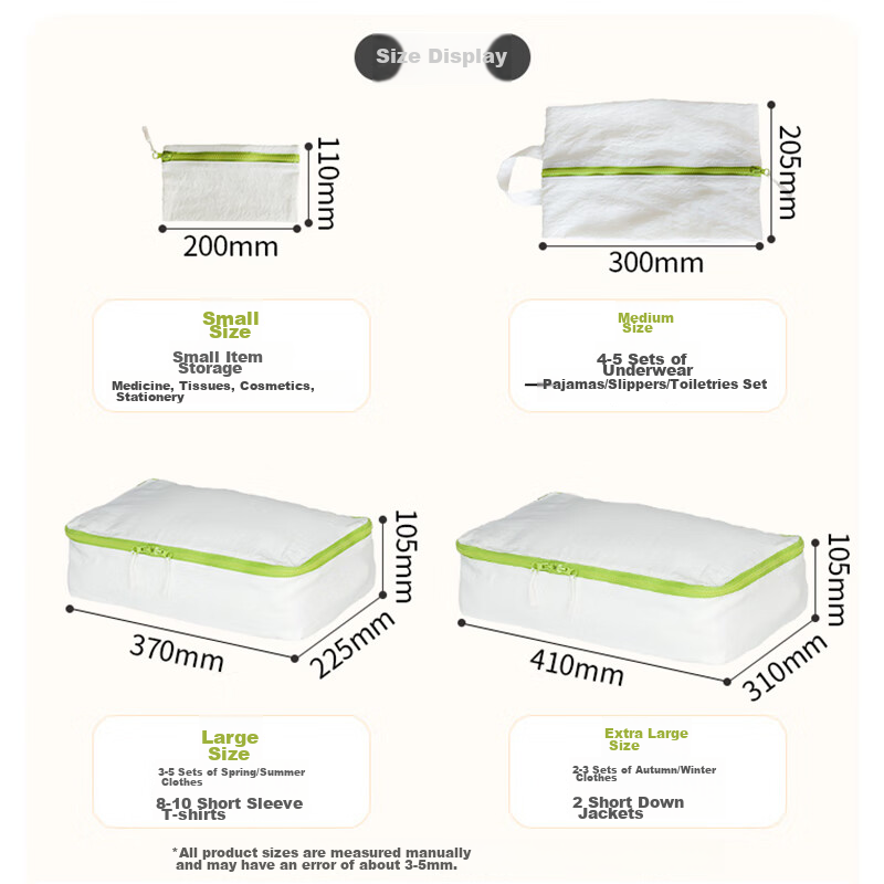 Banzheni Travel Toiletry Storage Bag Portable Large Capacity Hand Carry Underwea...