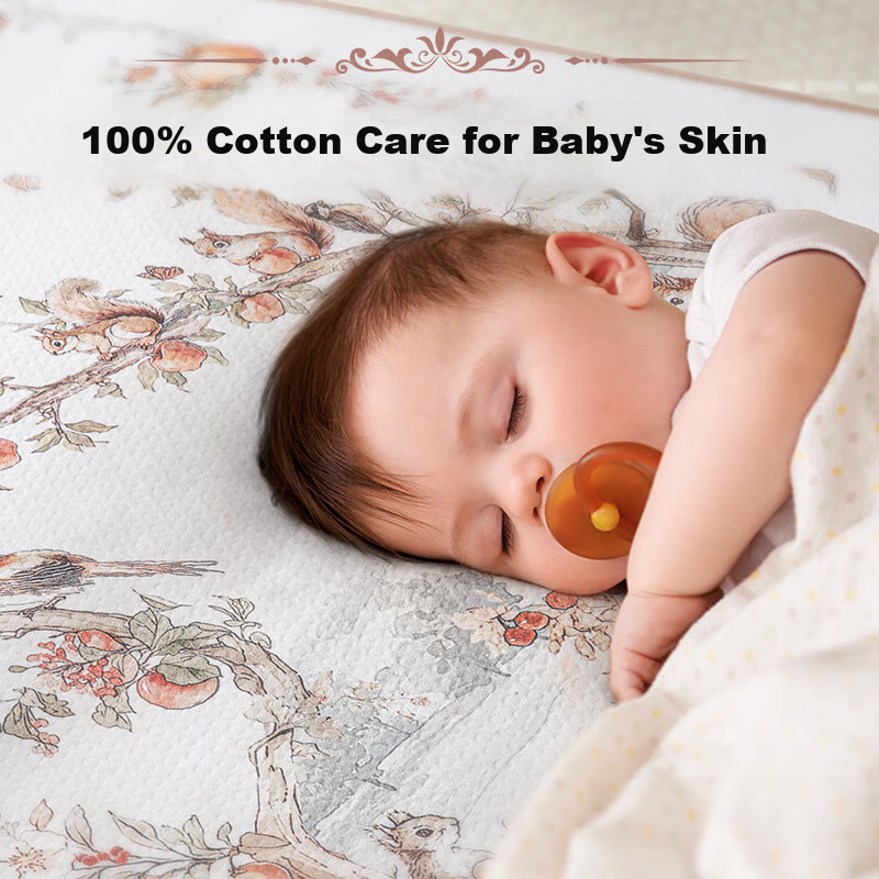 Anke Xin 7A Antibacterial Baby Pure Cotton Washable Urine Pad Leak-proof Baby Ne...